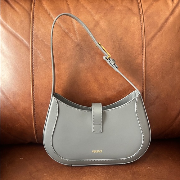 Versace Grey Leather Women's Bag - Picture 2 of 6